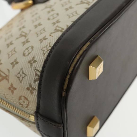 LOUIS VUITTON Monogram Mini Alma Ron Hand Bag Khaki M92206 LV Auth 95862 - Picture 9 of 16